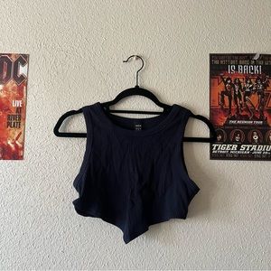 Shein Navy Blue Crop Top